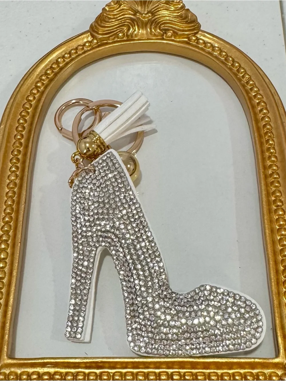 New Rhinestone High Heel Keychain